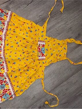 Vintage handmade apron dress. Bright! Small/medium